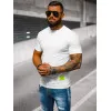Vīriešu balts krekls Stylo T-krekls