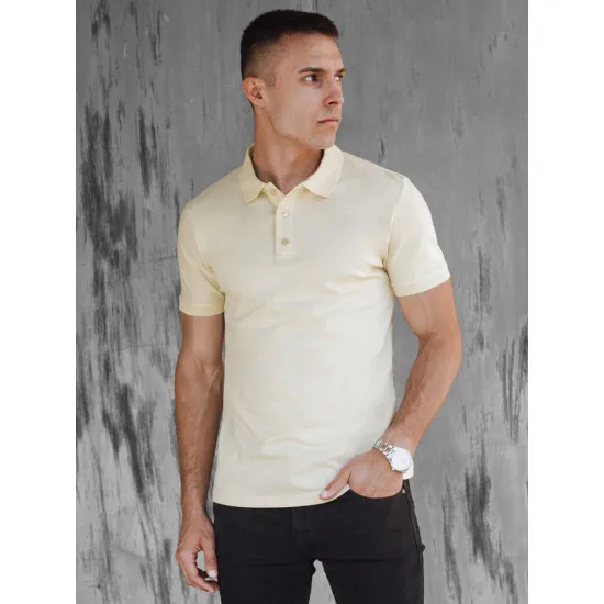 Men's yellow polo shirt Metrol PX0606
