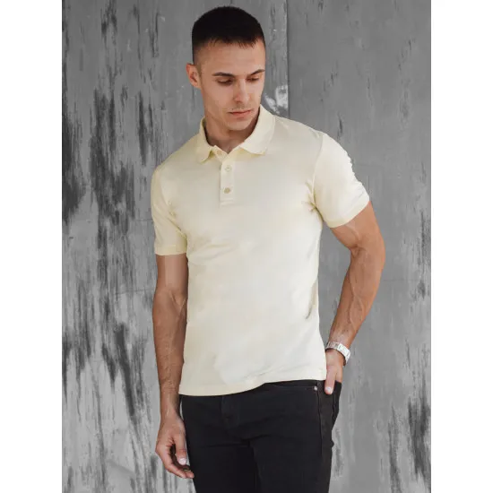 Men's yellow polo shirt Metrol PX0606