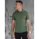 Men's khaki polo shirt Metrol PX0611