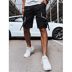 Vīriešu melni šorti Bisel