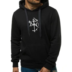 Vīriešu melns džemperis Stylistics