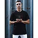Męski czarny T-shirt Lines RX5570