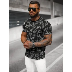 Vīriešu melns t-krekls Space