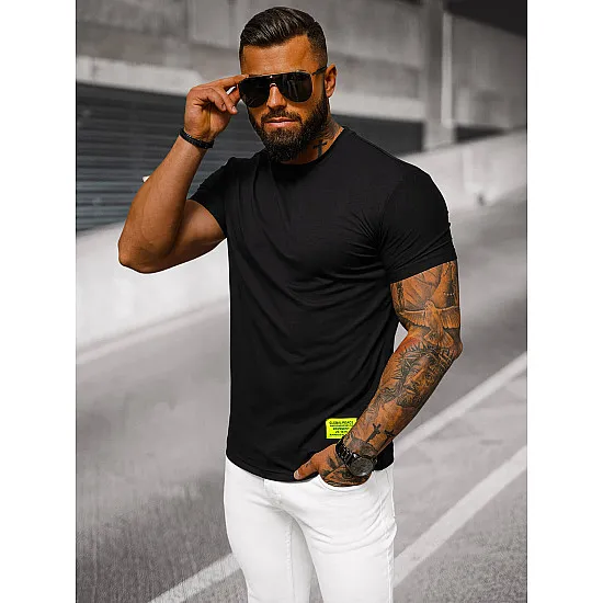 Czarny t-shirt męski Stylo NB/MT3046Z