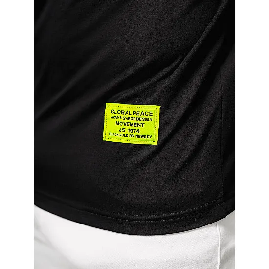 Czarny t-shirt męski Stylo NB/MT3046Z