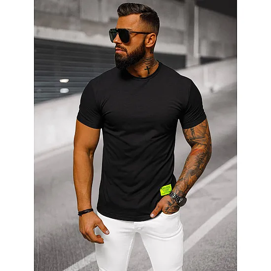 Czarny t-shirt męski Stylo NB/MT3046Z