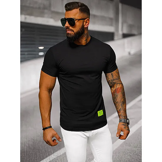 Czarny t-shirt męski Stylo NB/MT3046Z