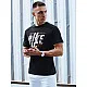 Vīriešu melns velo T-krekls RX5449