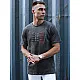 Men's dark grey T-shirt Lines RX5569