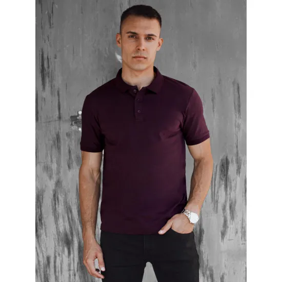 Men's purple polo shirt Metrol PX0610