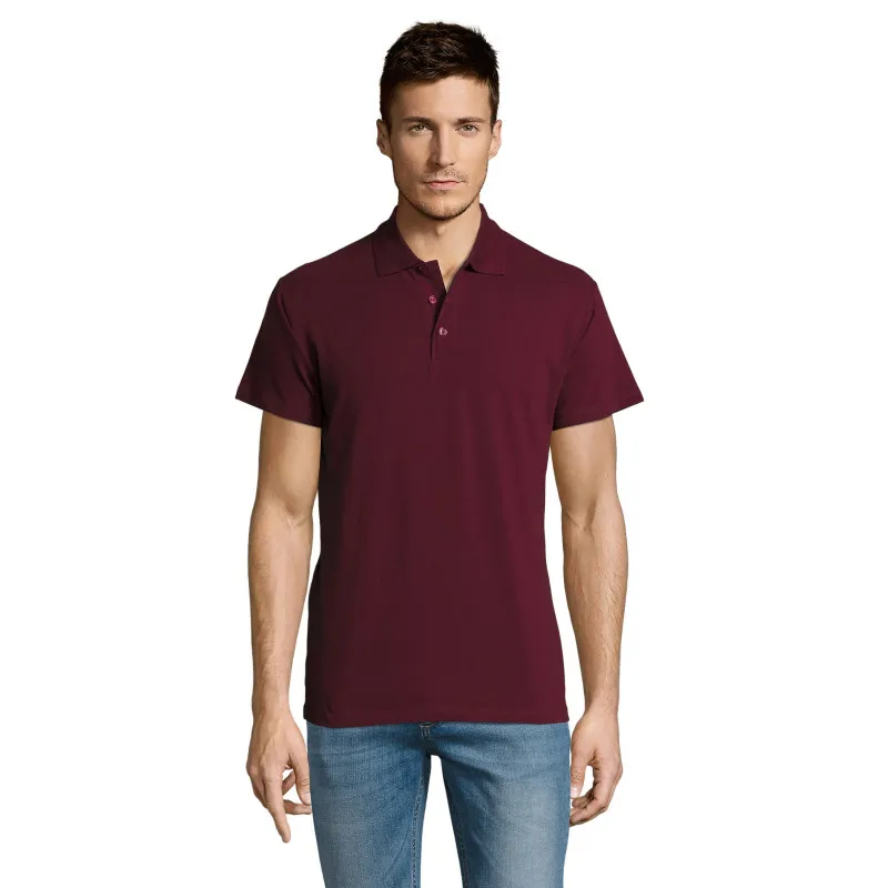 Vīriešu bordo polo krekliņš Summer PK11342