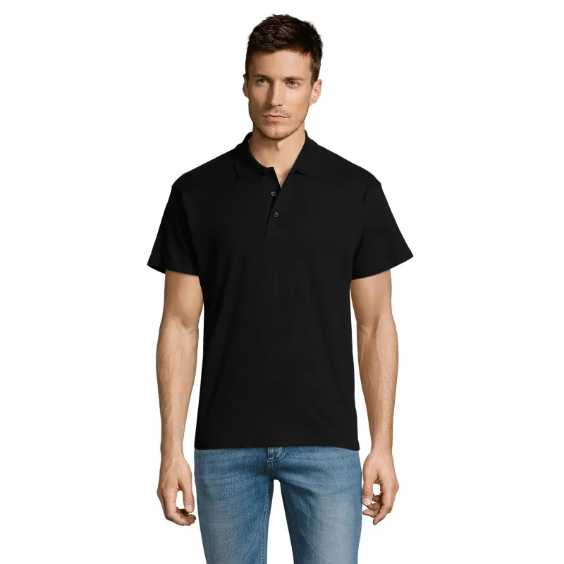 Vīriešu melns polo krekliņš Summer PK11342