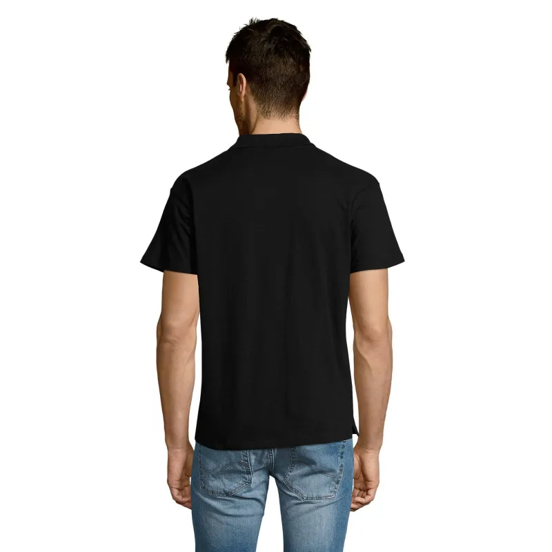 Vīriešu melns polo krekliņš Summer PK11342