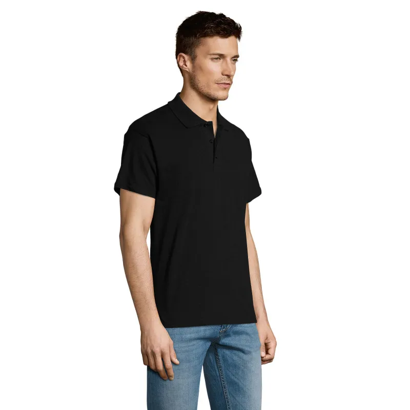 Vīriešu melns polo krekliņš Summer PK11342