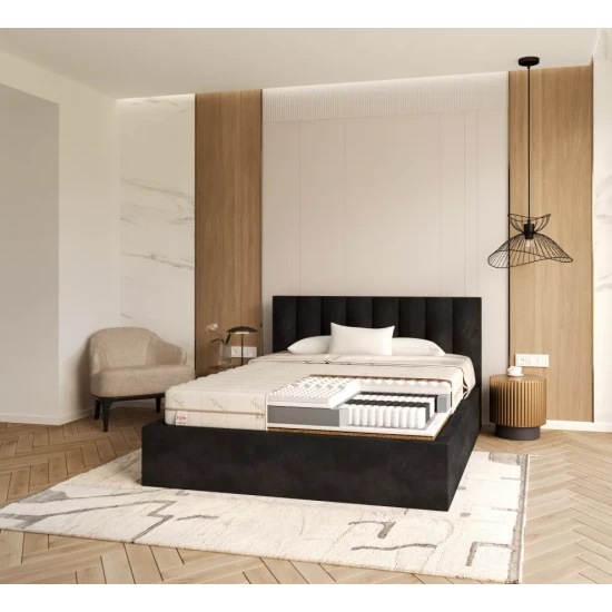 Daudzkabatu matracis ar bambusa virsmu MEMFIS 140X200 MEMFIS