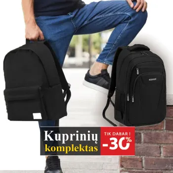 Divu mugursomu komplekts
