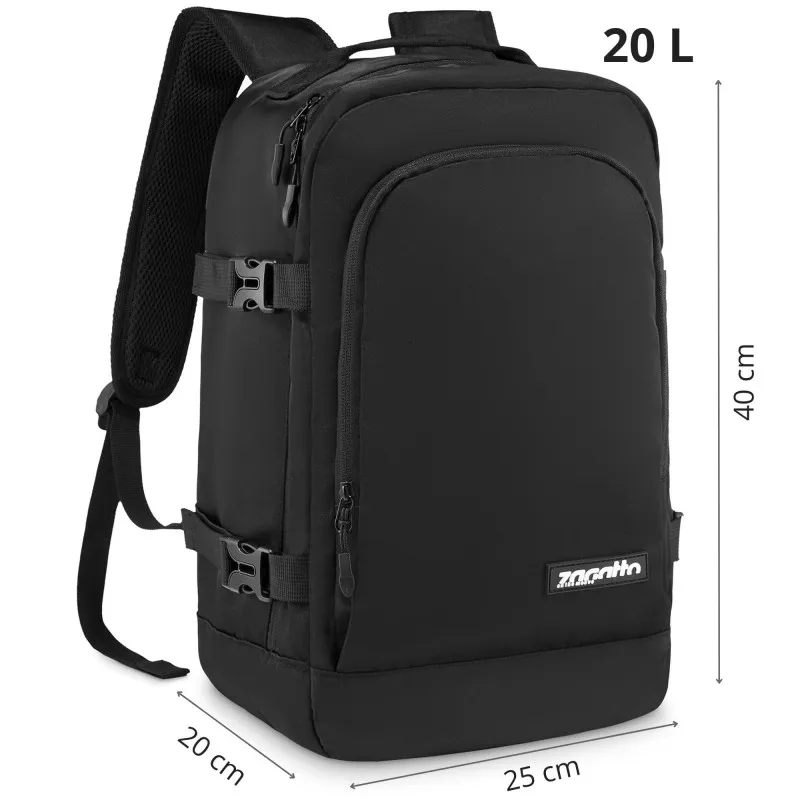 Melna Aviator lidmašīnas mugursoma ZG913