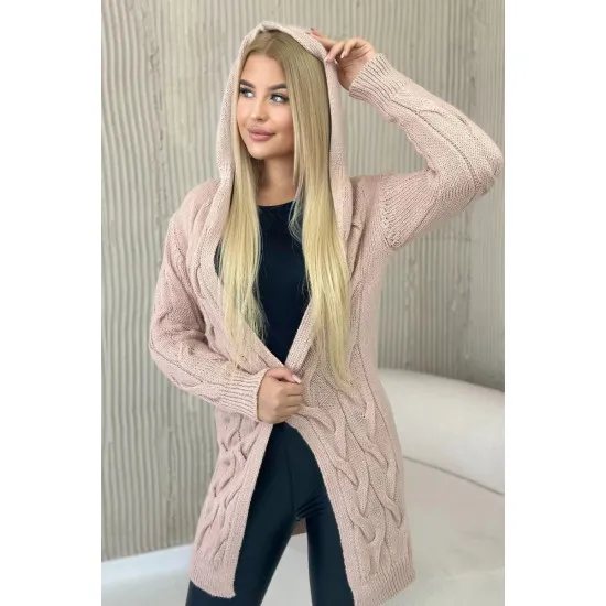 Moteriškas rausvas megztinis Elin 29989