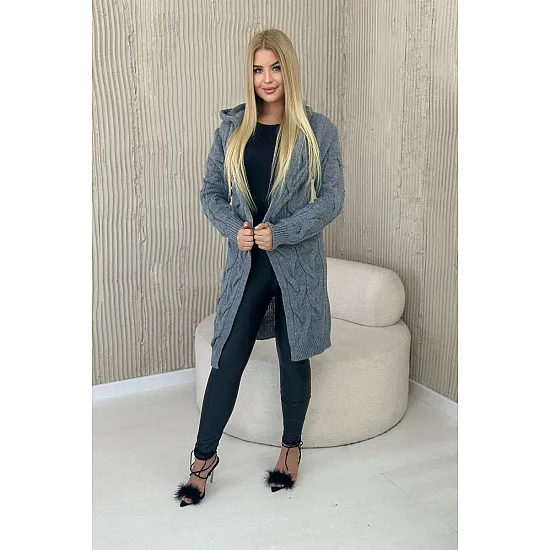 Naisten tummanharmaa villapaita Elin 30002