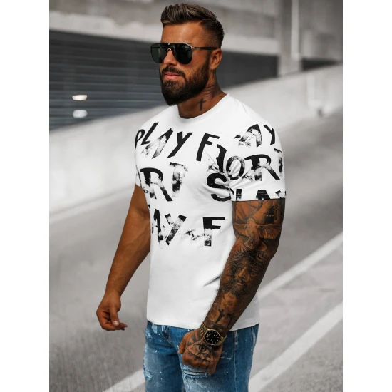 Vīriešu balts krekls Spēlēt O/8T1280/1