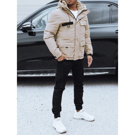 Vīriešu brūna ziemas jaka Teo Jakas