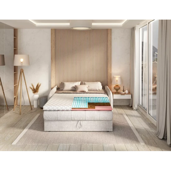 Divu stingrību matrača spilventiņš MALTA COCONUT VISCO 80x200