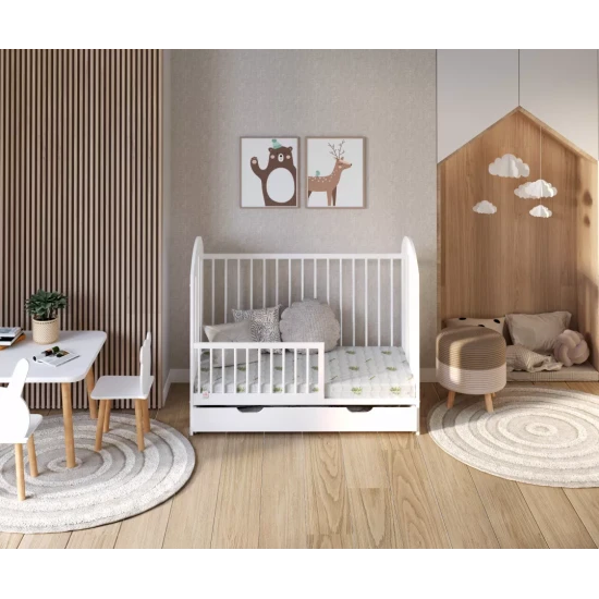 Bērnu putu matracis ar alvejas virsmām BRESSO 4KIDS 80X180 BRESSO 4KIDS