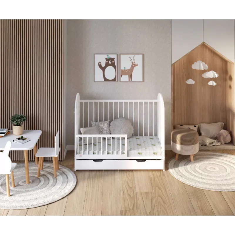 Bērnu putu matracis ar alvejas virsmām BRESSO 4KIDS 60X120 BRESSO 4KIDS