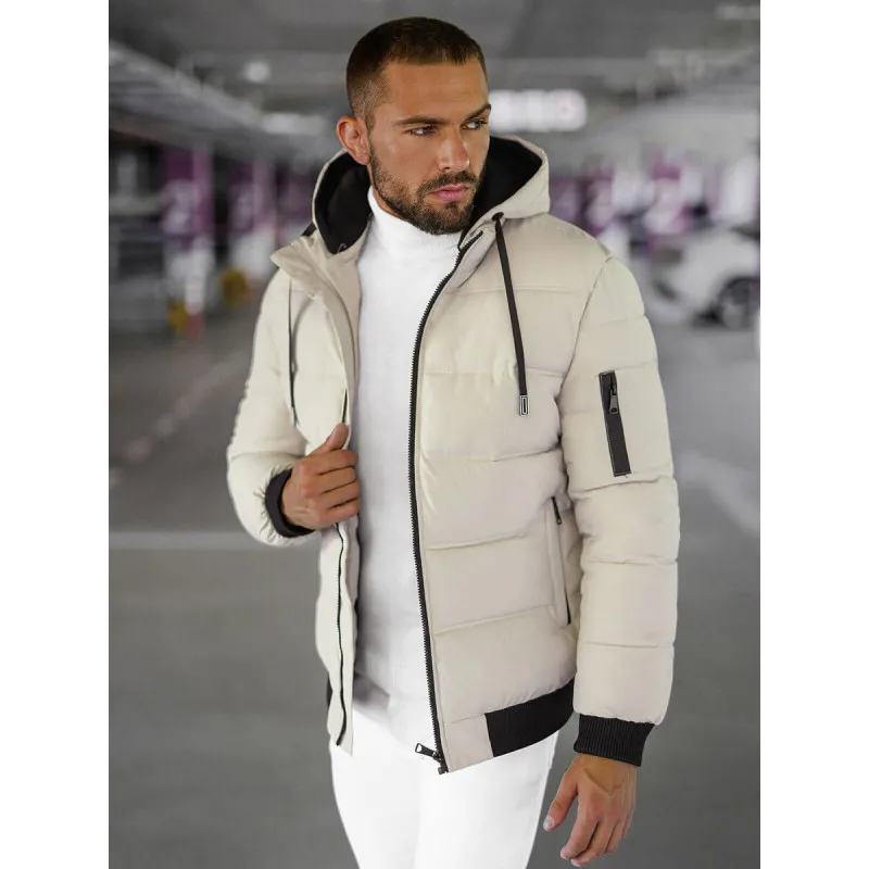 Brūna vīriešu ziemas jaka Rock JS/31M5003/280