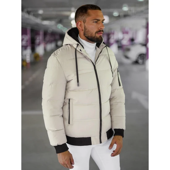 Brūna vīriešu ziemas jaka Rock JS/31M5003/280