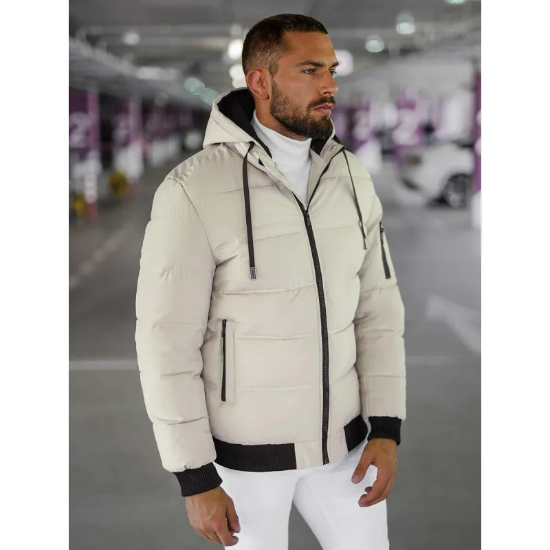 Brūna vīriešu ziemas jaka Rock JS/31M5003/280