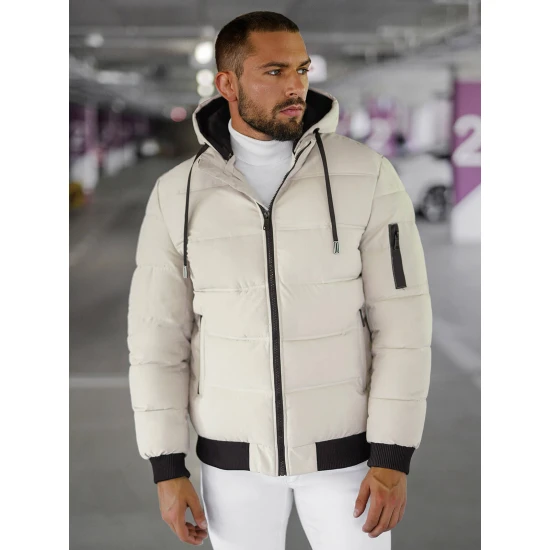 Brūna vīriešu ziemas jaka Rock JS/31M5003/280