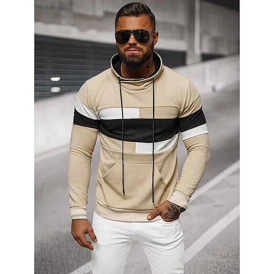 Męski brązowy sweter Henry O/B7524