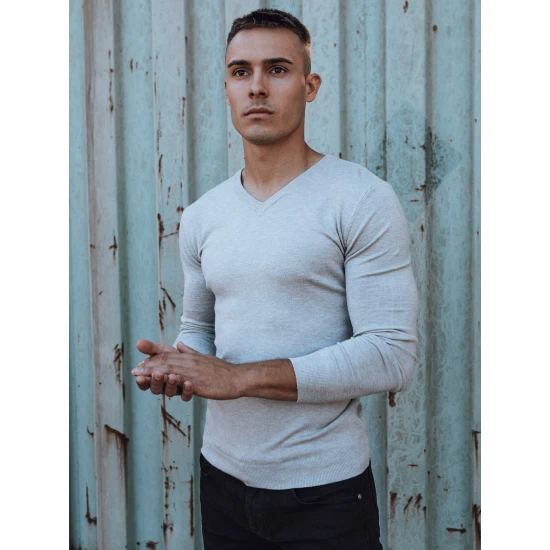 Gaiši pelēks vīriešu džemperis Henri WX2218