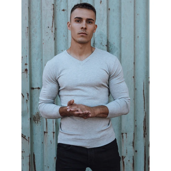 Gaiši pelēks vīriešu džemperis Henri WX2218