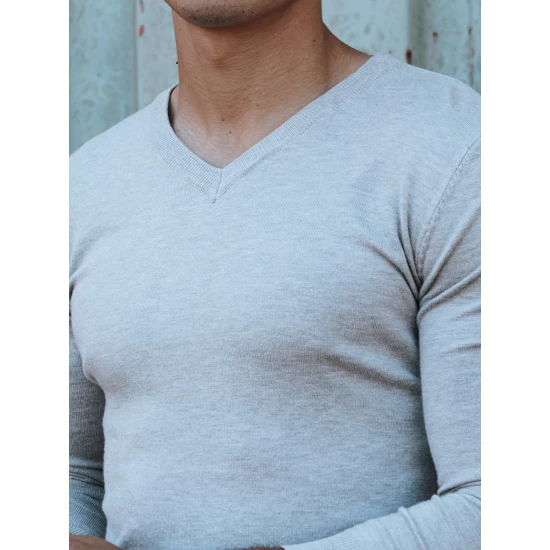 Gaiši pelēks vīriešu džemperis Henri WX2218