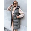 Garā pelēkā veste ar kapuci Far TY3832