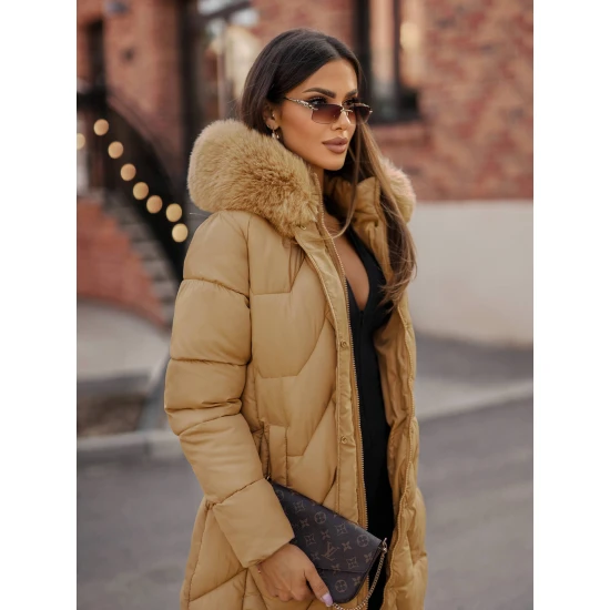 Gintax sieviešu ziemas jaka brūnā krāsā JS/16M9202/62