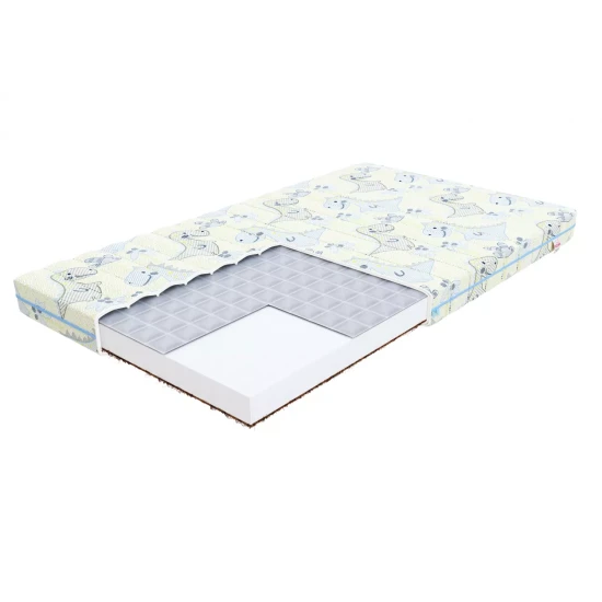 Griķu un kokosriekstu matracis bērniem MIKI DINO 80X190
