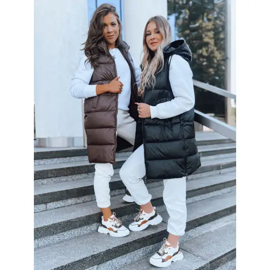 Ilga brūna veste ar kapuci Far TY3749
