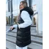 Ilga melna veste ar kapuci Far TY3748