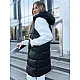 Ilga melna veste ar kapuci Far TY3748