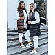 Ilga melna veste ar kapuci Far TY3748