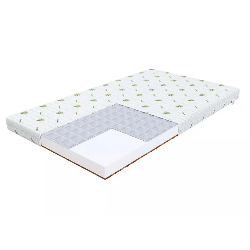 Griķu un kokosriekstu matracis ar alvejas virskārtu BABY COMFORT 70X120