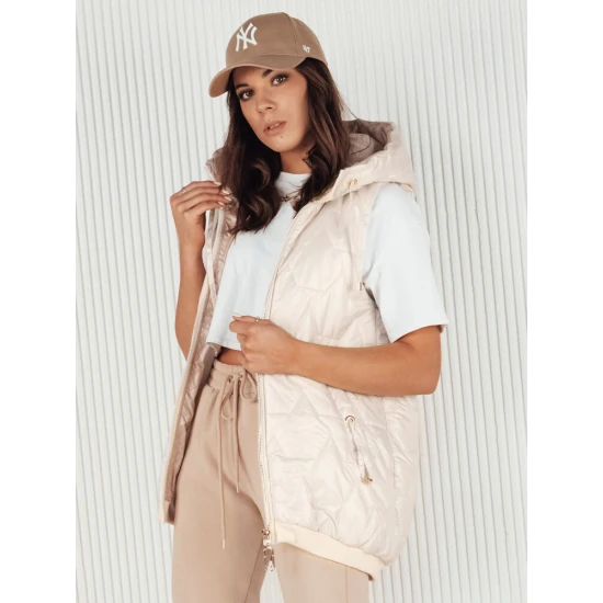 Sieviešu balta jaka ar kapuci Kolin TY4114