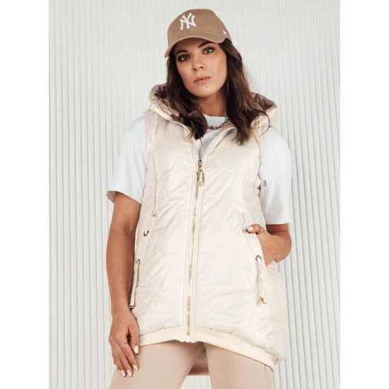 Sieviešu balta jaka ar kapuci Kolin TY4114