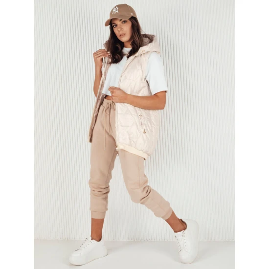 Sieviešu balta jaka ar kapuci Kolin TY4114