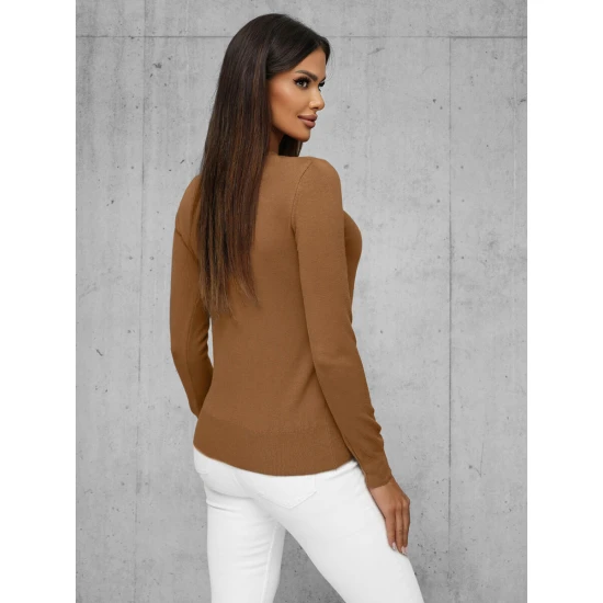 Sieviešu brūns džemperis Stel JS/8005/7