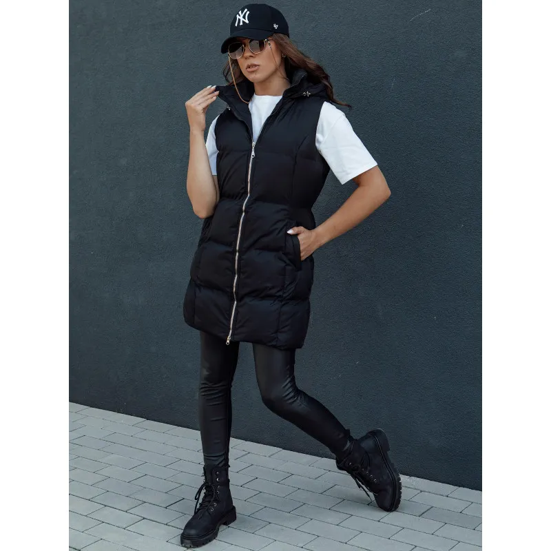 Sieviešu garā melnā veste Iva TY4504